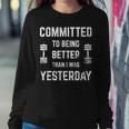 Fitness Motivation For & With Saying Gym Workout Women Sweatshirt Unique Gifts