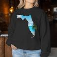 Florida Beach Scene Women Sweatshirt Unique Gifts