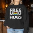 Free Mom Hugs Free Mom Hugs Rainbow Gay Pride Women Sweatshirt Unique Gifts