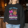 Free Throws Or Pink Bows Your Grandma Loves You Gender Women Sweatshirt Funny Gifts