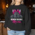 French Bulldog Mama Kapuzenjacke Sweatshirt Frauen Lustige Geschenke