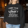 Full Of Christ Mosquito Power In The Blood Christian Women Sweatshirt Unique Gifts