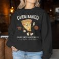 420 Retro Pizza Graphic Cute Chill Weed Women Sweatshirt Unique Gifts
