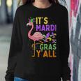 Carnival Party Idea Flamingo Mardi Gras Women Sweatshirt Personalized Gifts