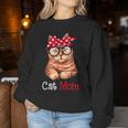 Cat Mom Cat Lovers Mother's Day Mom Mothers Women Sweatshirt Funny Gifts