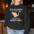 Celebrity Opinions Cat Pooping Anti Hollywood Humor Women Sweatshirt Unique Gifts