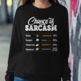 Chance Of Sarcasm Humor Fun Sarcastic Women Women Sweatshirt Unique Gifts