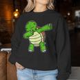 Dabbing Turtle Dab Dance Cool Sea Turtle Lover Women Sweatshirt Unique Gifts