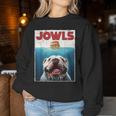 English Bulldog Jowls British Bully Burger Dog Mom Dad Women Sweatshirt Unique Gifts