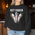 Get Faded Barber For Cool Hairstylist Women Sweatshirt Funny Gifts