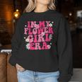 In My Flower Girl Era Retro Groovy Flower Girl Women Sweatshirt Funny Gifts