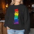 Lgbt Cat Stack Rainbow Gay Pride For Cat Lover Women Sweatshirt Funny Gifts