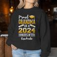 Proud Grandma Of A Class Of 2024 Kindergarten Graduate Women Sweatshirt Funny Gifts