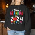 Proud Grandma Of A Class Of 2024 Pre-K Graduate Women Sweatshirt Unique Gifts
