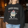 Retro Weed Cupcake Vintage 420 Baked Goods Women Sweatshirt Unique Gifts