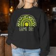 Game Day Baseball Life Softball Life Mom Leopard Rainbow Women Sweatshirt Unique Gifts