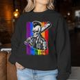 Be Gay Do Crime Skull Queer Punk Queercore Rainbow Flag Meme Women Sweatshirt Unique Gifts