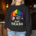 Gay Trash Raccoon Lgbt Rainbow Gay Pride Month Vintage Women Sweatshirt Unique Gifts