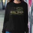 Girl Dad Outnumbered Us Flag Fathers Day From Wife Daughter Women Sweatshirt Unique Gifts