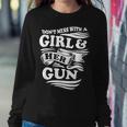 A Girl And Her Gun For Shooters Or Gun Range Women Sweatshirt Unique Gifts