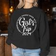 Girl's Trip 2024 Weekend Vacation Girls Trip Women Sweatshirt Personalized Gifts