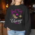 Girls Trip Chicago 2024 Weekend Birthday Squad Women Sweatshirt Funny Gifts