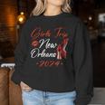 Girls Trip New Orleans 2024 Weekend Birthday Squad Women Sweatshirt Personalized Gifts