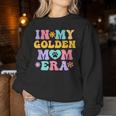In My Golden Retriever Mom Era Retro Groovy Dog Owner Women Sweatshirt Funny Gifts