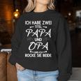 Granddaughter Grandma Weltbester Ich Habe Zwei Titel Papa Und Opa Sweatshirt Frauen Lustige Geschenke