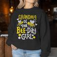 Grandma Of The Bee-Day Girl Birthday Party Matching Family Women Sweatshirt Unique Gifts