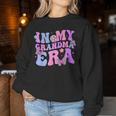 In My Grandma Era Retro Groovy Best Grandma Ever Women Sweatshirt Unique Gifts