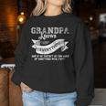 Grandpa Knows Everything Vintage Father's Day Women Sweatshirt Unique Gifts