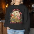 Greta Name Cute Retro Girls Wildflower Greta Name Women Sweatshirt Unique Gifts