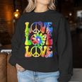 Groovy Tie Dye Love Retro 70'S Hippie Vintage 70S Costume Women Sweatshirt Unique Gifts