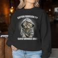 Guten Morgen Ganz Dünnes Eis Cats Coffee Sweatshirt Frauen Lustige Geschenke