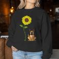 Guten Morgen Sonne Deutsch Schäferhund Mama Papa Sweatshirt Frauen Lustige Geschenke