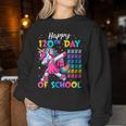 Happy 120Th Day Of School Cute Unicorn Girl 120 Days Smarter Women Sweatshirt Personalized Gifts