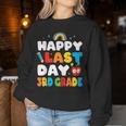 Happy Last Day Of 3Rd Grade Rainbow Teacher Student Women Sweatshirt Unique Gifts