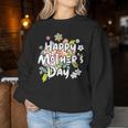 Happy Mother's Day Floral Mom Mommy Grandma 2024 Women Sweatshirt Unique Gifts