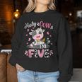 Holy Cow I'm Five 5 Years Old 5Th Birthday Girl Outfit Women Sweatshirt Unique Gifts