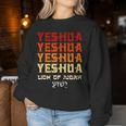 Holy Name Yeshua Hebrew Jesus Christ Christian Women Sweatshirt Funny Gifts