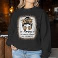 Honey Like A Normal Grandma Only More Awesome Messy Bun Women Sweatshirt Unique Gifts