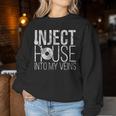 House Music Lovers Quote Edm Vinyl Dj Turntable Women Sweatshirt Unique Gifts