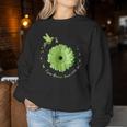 Hummingbird Sunflower Green Ribbon Lyme Disease Awareness Women Sweatshirt Unique Gifts