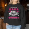 Ich Bin Stolze Mama Eines Wahnsinnig Fantastische Sohnes Sweatshirt Frauen Lustige Geschenke