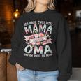 Ich Habe Zwei Titel Mama & Oma Lusitg Sweatshirt Frauen Lustige Geschenke