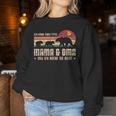 Ich Habe Zwei Titel Mama And Oma Beste Mama Bear Mother's Day Sweatshirt Frauen Lustige Geschenke