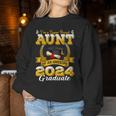 I'm A Super Proud Aunt Of An Awesome 2024 Graduate Women Sweatshirt Unique Gifts