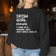 Irish Girl Definition Ireland Women Sweatshirt Personalized Gifts