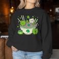 Irish Ramen Cats Cute Anime St Patrick's Day Girls Women Sweatshirt Funny Gifts
